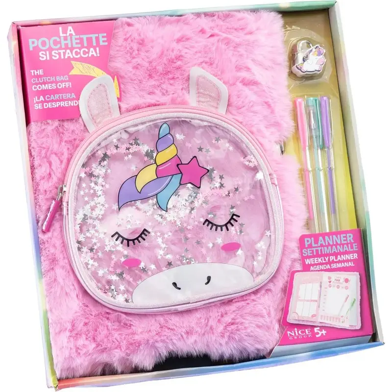 NICE Magic Unicorn Planner Settimanale Con Pochette - 16012
