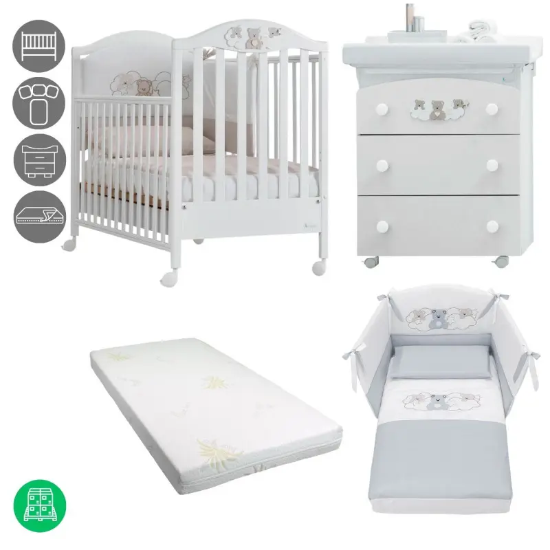 Offerta Cameretta Star Azzurra Design - Bianco