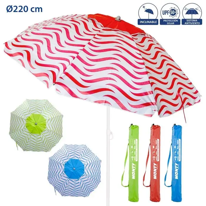 OMBRELLONE ANTIVENTO ASS 220 CM