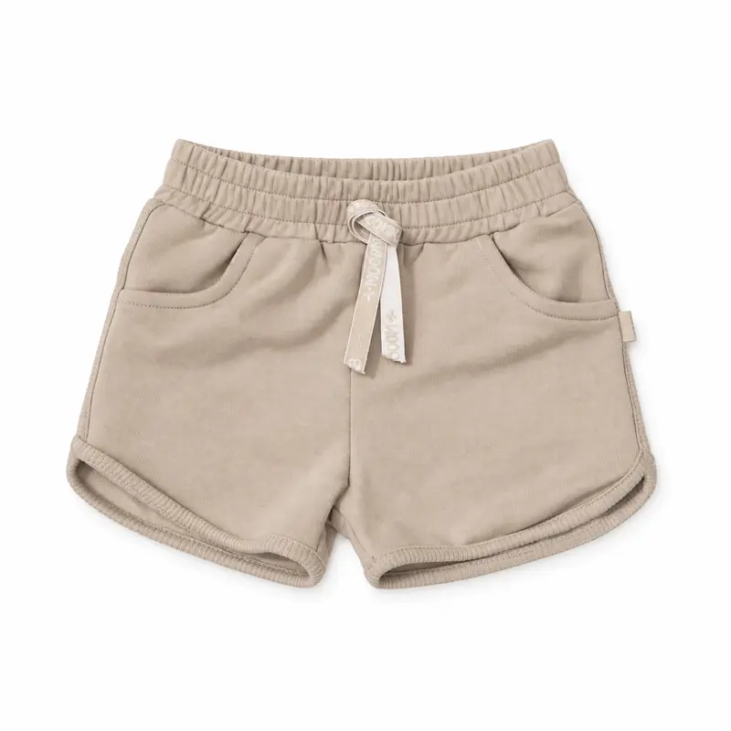 Pantaloncino in bambù cotone bio, Sabbia