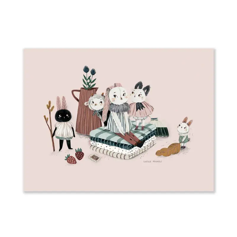 Poster À la maison, 30x40 cm
