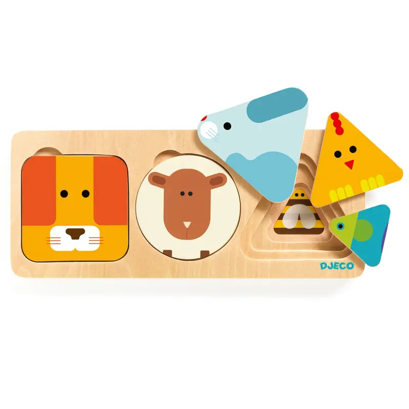 Puzzle 3 livelli in legno Anima Basic