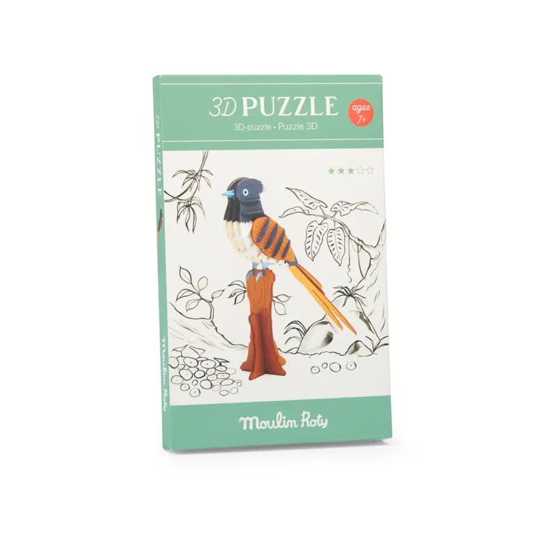 Puzzle 3D Pigliamosche del paradiso