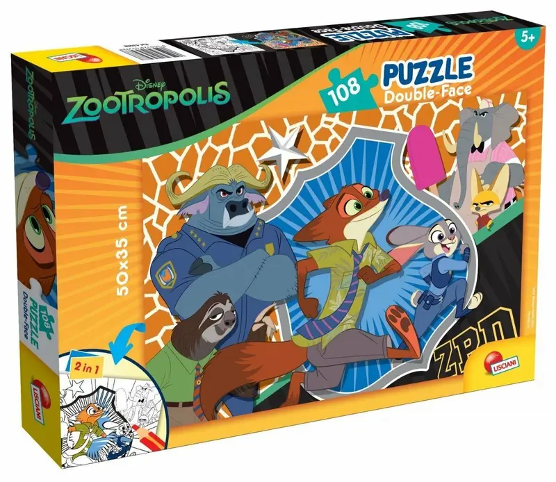 PUZZLE DOUBLE 108PZ ZOOTROPOLI