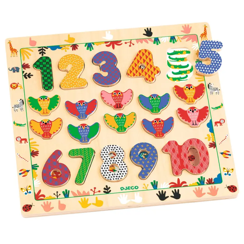 Puzzle In Legno Numeri 1-10
