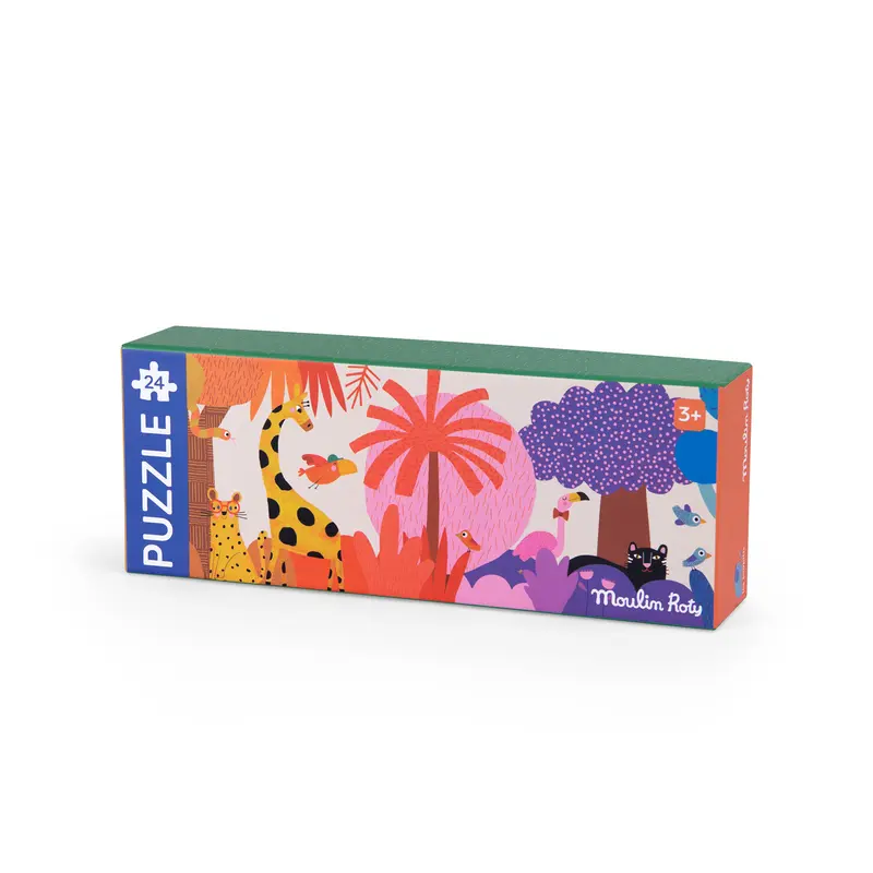 Puzzle La giungla arcobaleno, 24pz