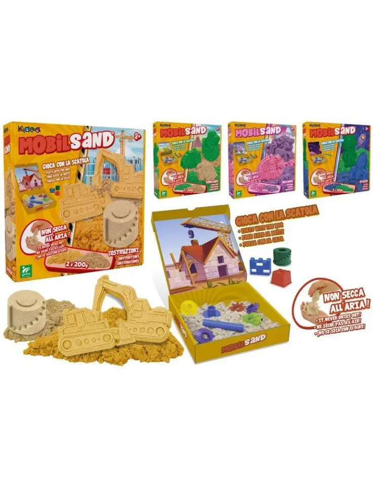 SABBIE MOBILI 2X200 GR CON ACCESSORI