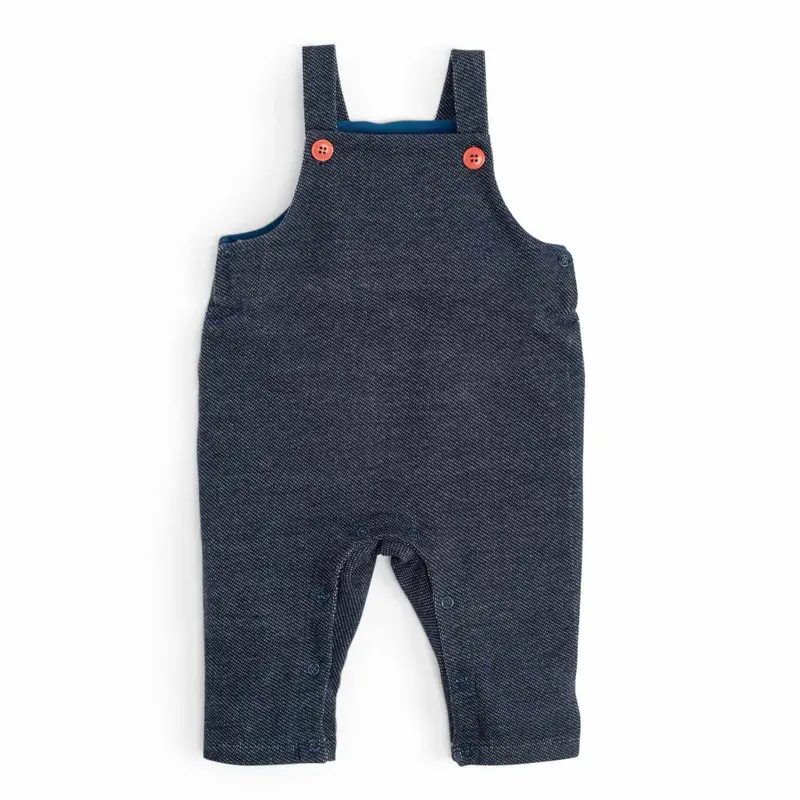 Salopette in cotone effetto denim, Kalin