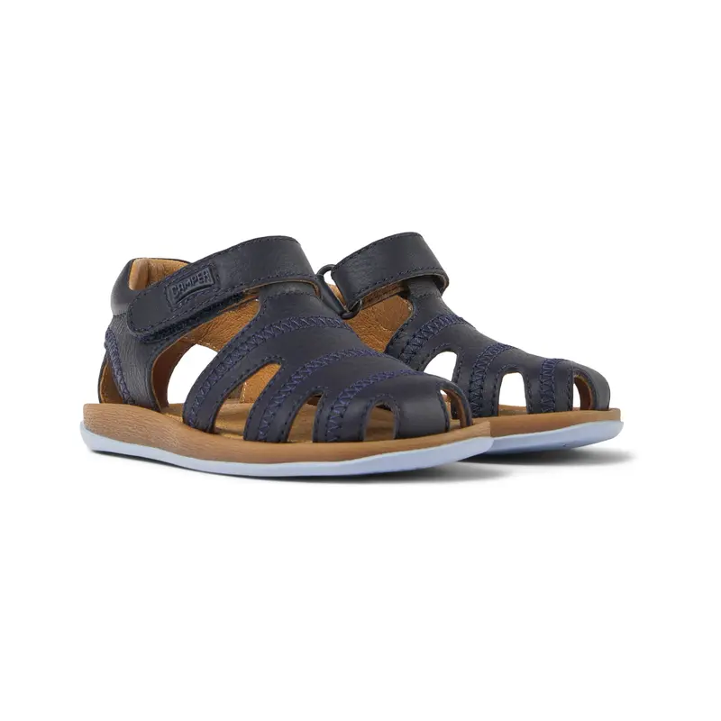 Sandali in pelle blu, Bicho