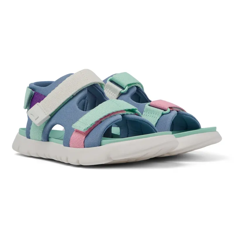 Sandali in tessuto multicolore, Oruga