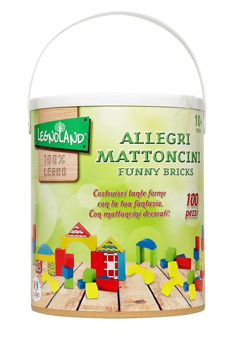 SECCHIELLO COSTRUZIONI LEGNO 100 PZ