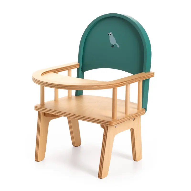 Seggiolone per bambole in legno