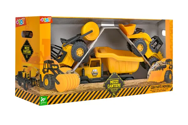 SET 3 PEZZI VEICOLI LAVORO