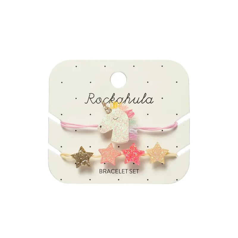 Set braccialetti Unicorno arcobaleno