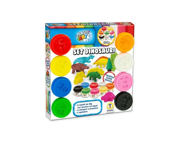 SET DINOSAURI 8 VASETTI