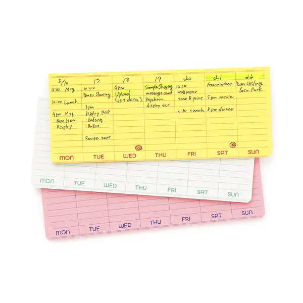 Seven Memo Stickers Notes Notebook Inter