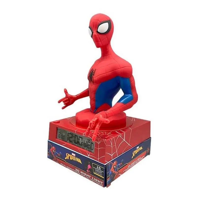 Spider-Man Lampada e Sveglia 3D