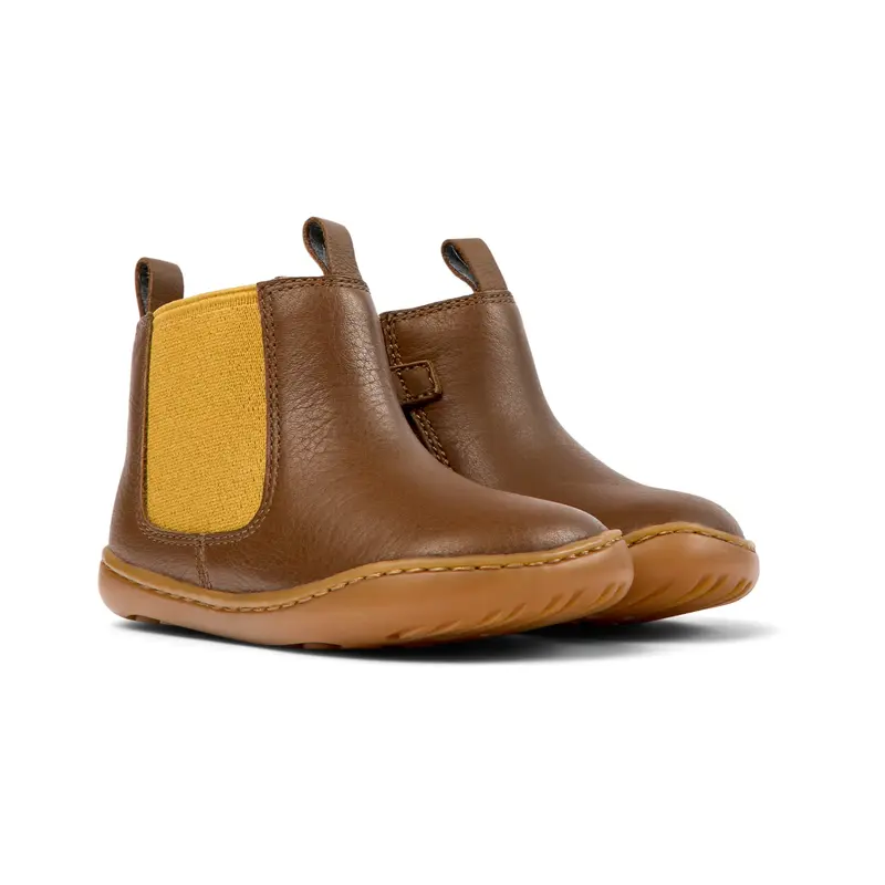 Stivaletti in pelle marrone