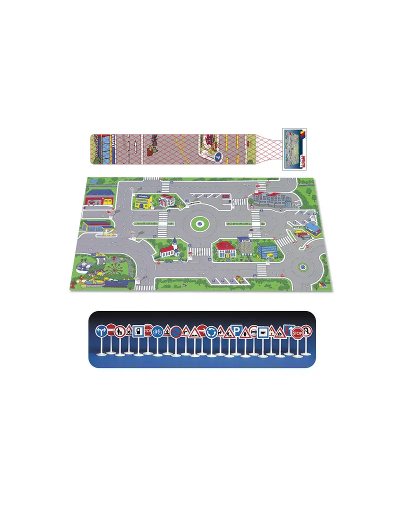Tappeto Gioco Città 158x90 cm