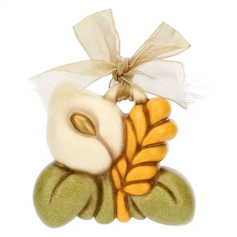 THUN Mini Formella Con Calla E Spiga In Ceramica
