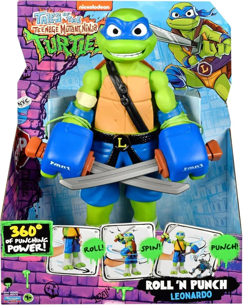 TURTLES PERSONAGGIO ROLLING PUNCH LEONARDO