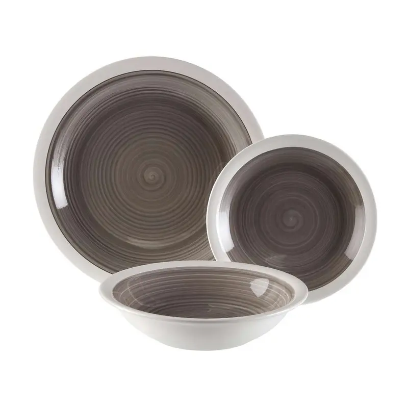 VERSA Set Piatti 18 Pezzi Legrand Grigio - 22450070