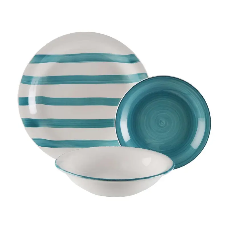VERSA Set Piatti 18 Pezzi Ligia Blu - 22450067