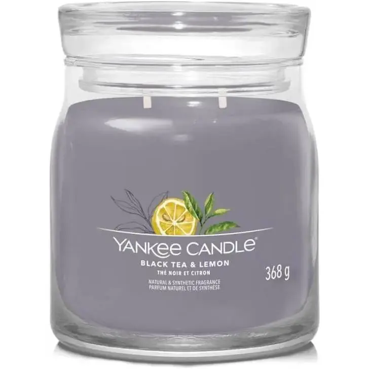 YANKEE CANDLE Giara Media Black Tea E Lemon - 1630012E