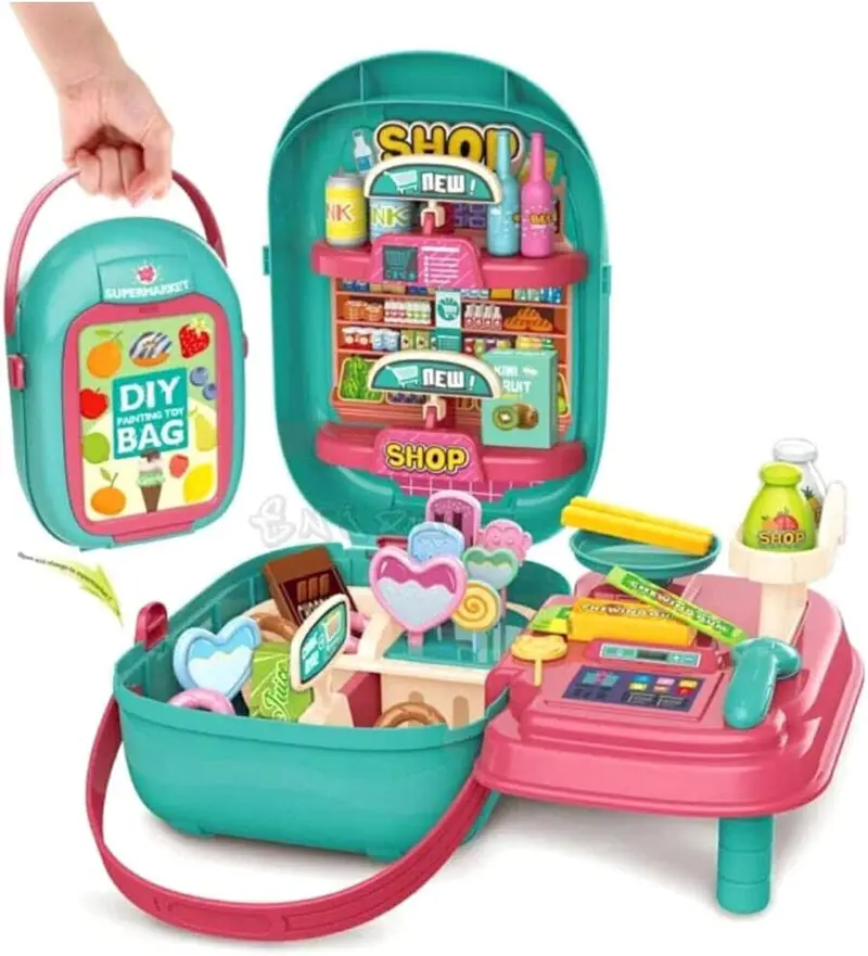 ZAINETTO SUPERMERCATO CON 47 ACCESSORI