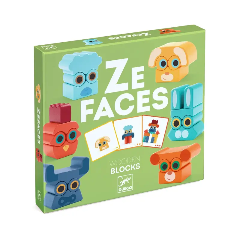 Ze Faces - Blocchi in legno